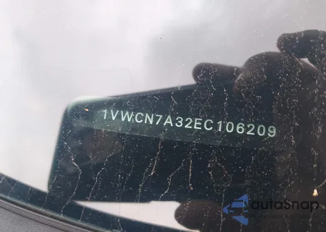 2014 Volkswagen Passat 2.0L Tdi Sel Premium from USA, damaged, VIN 1VWCN7A32EC106209